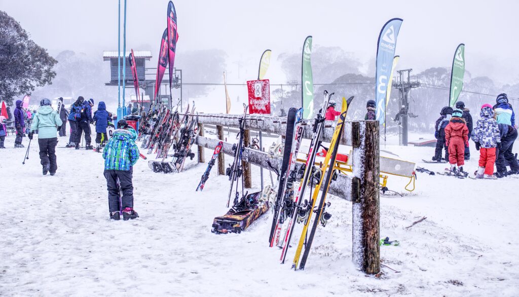 Skiing and winter activities near Silver City Ballroom in Central Connecticut.